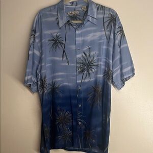 Hollis River Palm tree Print Casual Shirt men’s large